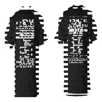 I Solve Crosswords Superpower Word Puzzle Grid Crossword Tank Top T-Shirt | Mazezy