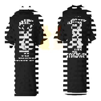 Somebunny Loves Coin Collecting Easter Bunny Coin Collectors T-Shirt | Mazezy