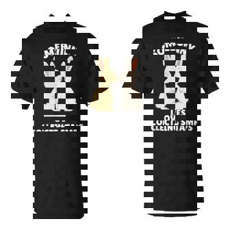 Somebunny Loves Collecting Stamps Easter Bunny Collector Tank Top T-Shirt | Mazezy