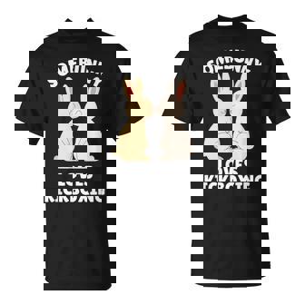 Somebunny Loves Kickboxing Cute Easter Bunny Kickboxer T-Shirt | Mazezy