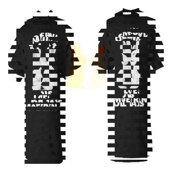 Somebunny Loves Model Trains Cute Easter Bunny Modeller T-Shirt | Mazezy