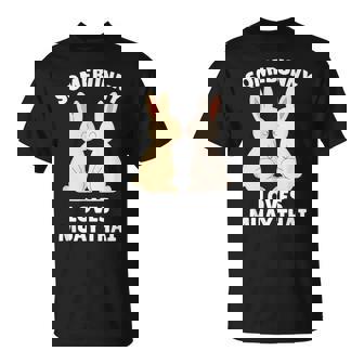 Somebunny Loves Muay Thai Cute Easter Bunny Nak Muay T-Shirt | Mazezy