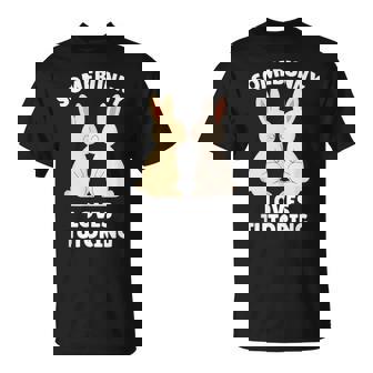 Somebunny Loves Tutoring Cute Easter Bunny Tutor T-Shirt | Mazezy