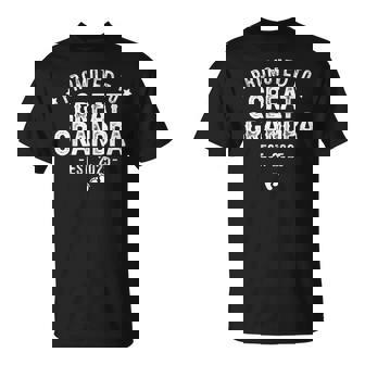 Sommas Pregnancy Announcement 1St Time Great Grandpa Est 2025 New First Great Grandpa 2025 Small Black T-Shirt | Mazezy