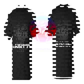 Songkhla Thailand Retro Sunset Thai Souvenir T-Shirt | Mazezy