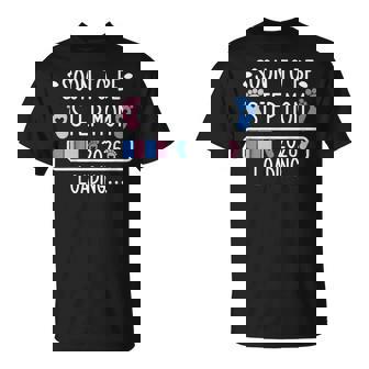 Soon To Be Step Mom Est 2026 Loading Pregnancy Announcement T-Shirt | Mazezy