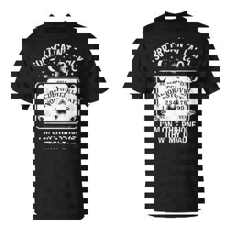 Sorry I Can't Talk I'm On The Phone With My Dad Ouija Board T-Shirt - Seseable
