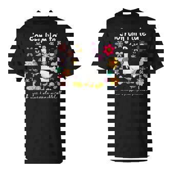 Sorry I'm Late I Was Busy Playing Pickleball Cute Goose Meme T-Shirt | Mazezy