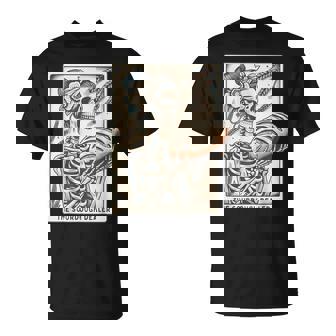 Sourdough Bread Tarot Card Skeleton Homemaker Baking T-Shirt | Mazezy