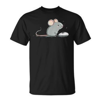 Souris Amusante Pour Animaux De Compagnie Avecouris De Jeu Pour Les Amateurs De Pc T-Shirt - Cadeauxyz