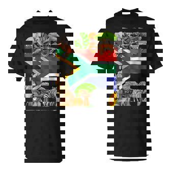 South Africa Flag South African Roots South African Pride T-Shirt | Mazezy