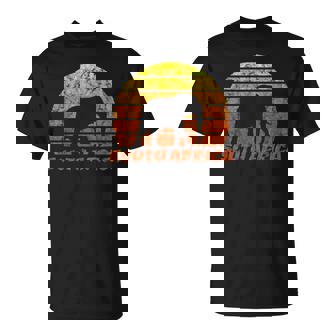 South Africa South Africa Africa Holiday Travel Elephant Retro T-Shirt | Mazezy