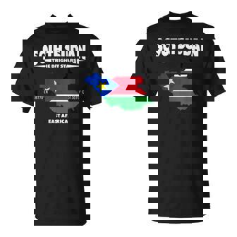 South Sudan Map With Coordinates And Nickname T-Shirt | Mazezy