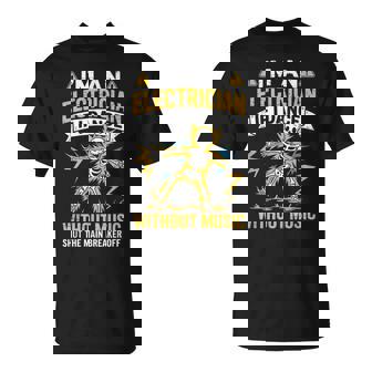 Soy Electricistai Bailoin Música Esqueleto Divertido Camiseta unisex - Regaloses