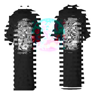 Space Cowgirl Outfit Cosmic Costume Galactic Western Riding T-Shirt | Mazezy