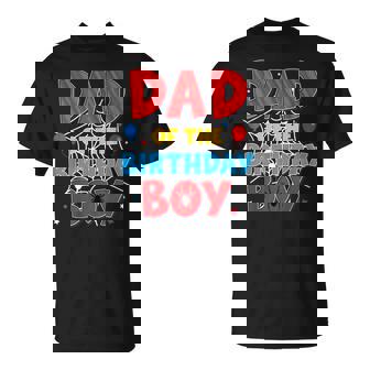 Spider Web Family Matching Dad Of The Birthday Boy T-Shirt | Mazezy