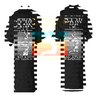 Spiking Is My Love Language Volleyball Players Spikers T-Shirt | Mazezy