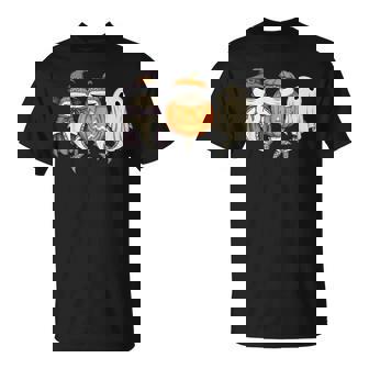 Spooky Whale Shark Lover Pumpkin Halloween Ghost T-Shirt | Mazezy