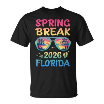 Spring Break Florida 2026 Vacation Trip Sunglasses T-Shirt | Mazezy