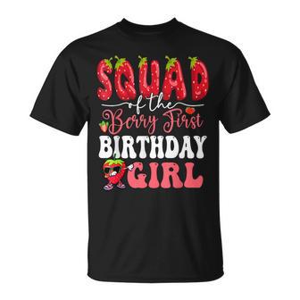 Squad Of Berry First Birthday Girl Sweet One Strawberry T-Shirt - Thegiftio UK