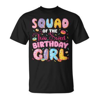 Squad Of The Two Sweet 2Nd Birthday Girl Donut Lover T-Shirt - Thegiftio UK