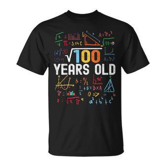 Square Root Of 100 10Th Birthday 10 Years Old Birthday T-Shirt - Thegiftio UK