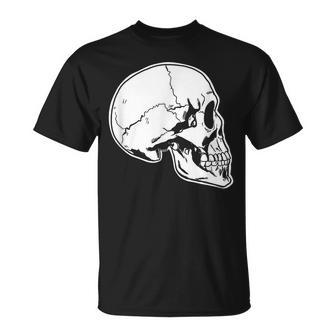 Squelette Tête De Mort Humaine T-Shirt - Cadeauxyz