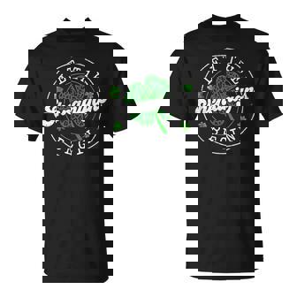 St Patrick Day Let The Shenanigans Begin Leopard Clovers T-Shirt - Thegiftio