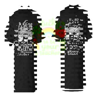 St Patrick's Day Teacher Lucky Teacher Retro St Patrick T-Shirt - Thegiftio