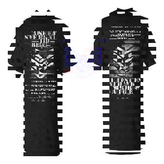 Staff Sergeant Retired Air Force Military Retirement Tank Top T-Shirt | Mazezy