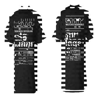 Stage Manager Description Label Tシャツ - Kawaiitshirt