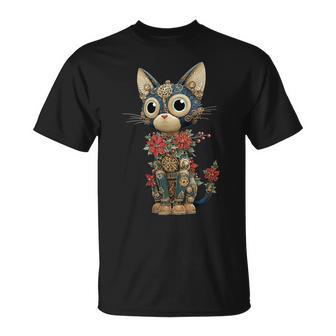 Steampunk Christmas Cat Women Men Kids Steampunk Cat T-Shirt | Mazezy