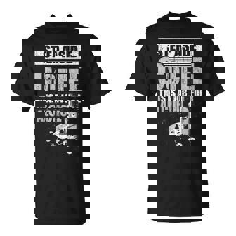 Step Aside Coffee Job For Alcohol Drinking Coffee Love T-Shirt | Mazezy