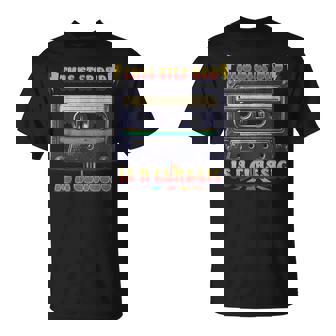 This Step Dad Is A Classic Cassette Tape Retro Music Mixtape T-Shirt | Mazezy