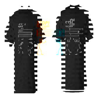 Stop You're Under A Rest Music Teacher T-Shirt | Seseable CA