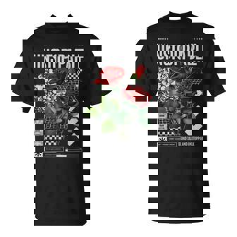 Streetwear Graphic Dark Floral Urban Aesthetic Fashion T-Shirt | Seseable UK