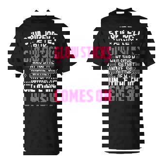 Stupid People Are Like Glow Sticks Saying T-Shirt | Mazezy