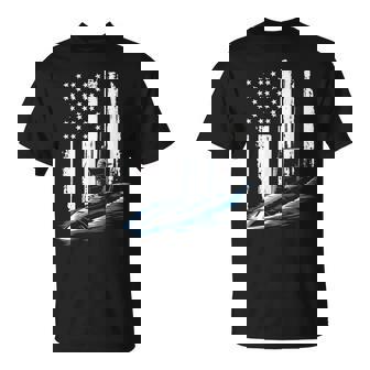 Submarine Usa Flag Veteran 4Th Of July T-Shirt - Monsterry