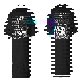 Suicide Depression Teal Purple For Son Prevention T-Shirt | Mazezy