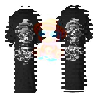 Summeribes テディベア 完璧な夏プリント Tシャツ - Kawaiitshirt