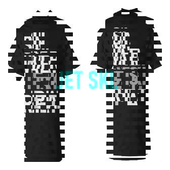 Sun Water JetSki Repeat Summer Sports Water Fun Tank Top T-Shirt | Mazezy