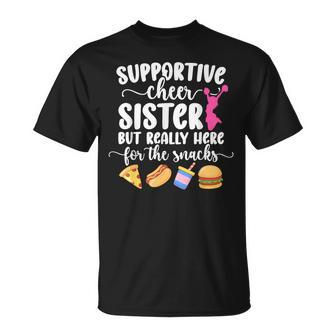 Supportive Cheer Sister Of A Cheerleader Sister T-Shirt - Thegiftio UK