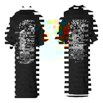 I Survived 100 Days Of School Astronaut Space Boys Kids Tank Top T-Shirt | Mazezy