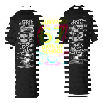 I Survived 67 Days Of School 67 Baseball Slime Meme T-Shirt | Mazezy
