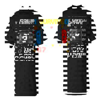 I Survived 67 Days Of School 67 Meme Gamer Teacher Matching T-Shirt - Thegiftio