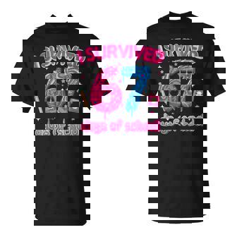 I Survived 67 Days Of School Six Seven 6 7 Teacher 67 Days T-Shirt | Mazezy