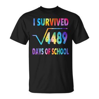 I Survived 67 Days Of School Square Root 4489 Math Teacher T-Shirt - Thegiftio