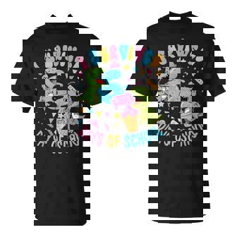 Survived 67 Days Of School T-Rexes Six Seven Colorful T-Shirt | Mazezy