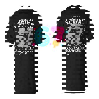 I Survived 67 Days Of School Teacher Life T-Shirt | Mazezy