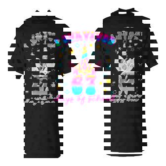 I Survived 67 Days Of School Unicorn Six Seven Meme T-Shirt | Mazezy